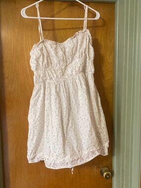 Free People Floral Gabby Mini Dress with Pockets Size Large 100% Cotton